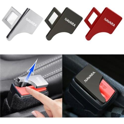 1PCS Hidden Car safety seat belt buckle clip For Nissan Navara d40 d22 d23 np300 Accessories