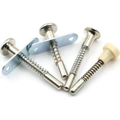 2pcs spring bolt latch lift adjuster rod screw furniture fastening fittings switch crib accessories locker door parts