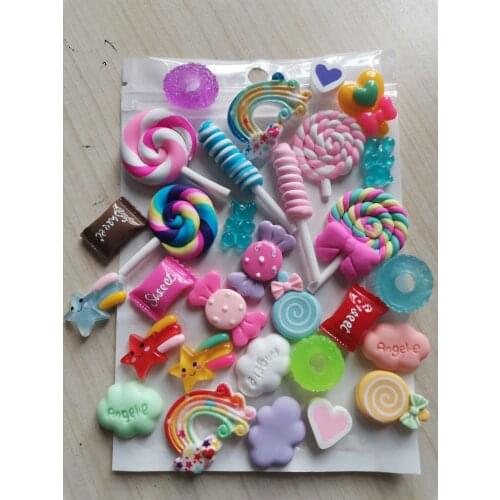 30pcs/bag Mix-Candy Nail Charms Colorful Rainbow Rninestones jewelry Cute Girl Tips Art Manicure/Phone/Cup DIY Decorate