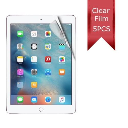 5PC/Pack hd clear film for 2017 ipad air 1 2 Pro 9.7 anti scrath clear screen protector can track online and carton package