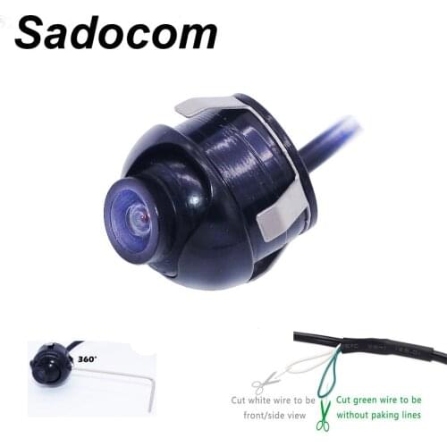 CCD Car Rear View Camera Front View Double To Switch Upgrade Section Mirror Parking Camera 360 Degree Rotation night vision