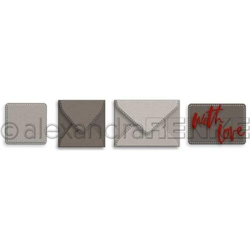 CH 2021 New Arrival With Love Stencil Metal Cutting Dies For Scrapbooking Practice Hands-on DIY Album Card Handmade Tool