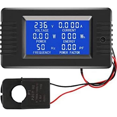 AC 80-260V 100A Multimeter Digital LED Power Monitor Energy Voltmeter Ammeter Watt Voltage KWH Home Electric Meter