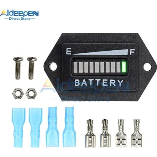 DC 12V 24V LED Motorcycle Car Lead Acid Storage Battery Charging Capacity Indicator Digital Battery Power Tester