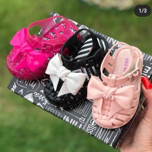 Melissa Childrens Sandals 2021 New Summer Girls Jelly Shoes Roma Breathable Retro Beach Shoes Kids Princess sandals HMI044