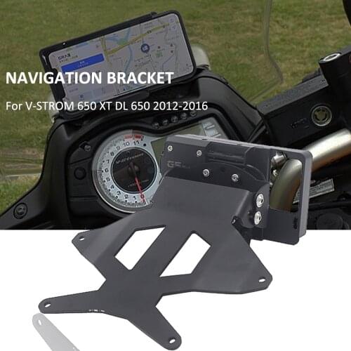 For SUZUKI V-STROM 650 XT DL 650 Vstrom 2012-2016 New Motorcycle Bracket Mobile Phone GPS Board Bracket Mobile Phone Holder USB