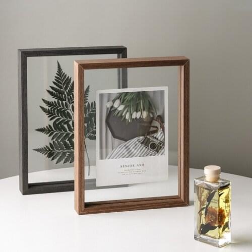 Simple Quality Wooden Photo Album 7 Inch Photo Frame Desktop Home Decoration A4 Herbarium Frame Gifts