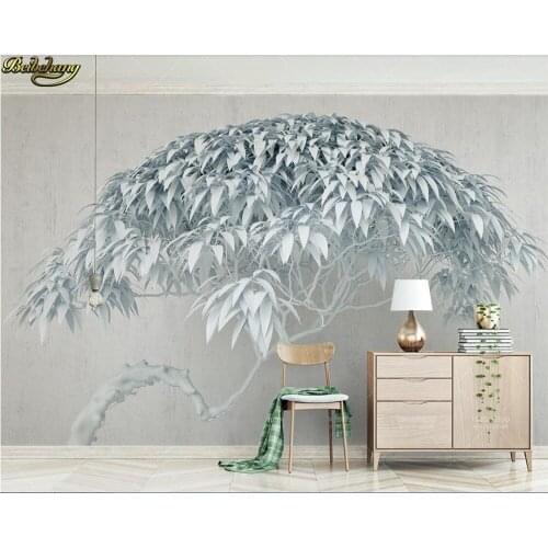 Beibehang Custom photo wallpaper small fresh ideas a big tree stone background 3d TV background wall wall papers home decor