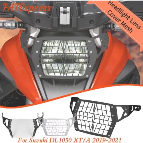 Mount Grille Motorcycle Headlight Mesh Lattice Grid Vivid Square Cover For Suzuki V-strom DL1050XT DL1050A 2019-2021 Accessories