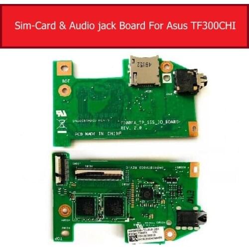 Audio Jack Board With Sim Card Socket For ASUS T300FA T300FA_TP_SIS_IO_BOARD Headphone Jack Earphone Port Board Replacement