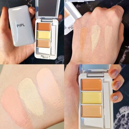 Face Makeup Concealer Oil Control Soft Bland 3 Color Concealer To Cover Spots Face Pox Print Acne Freckles Authentic MakeupTSLM1