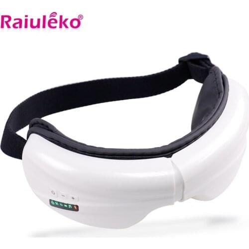 Eye Massage SPA Electric Air Pressure Eyes Massager 5 Modes Music Wireless Vibration Heating Therapy Massage 180 Degree Foldable