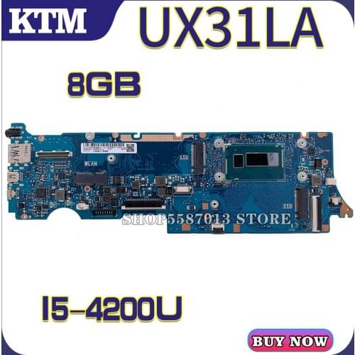 KEFU Motherboards UX31L Laptop motherboard for ASUS UX31LA UX31LAA original mainboard 100% Tested I5-4200U