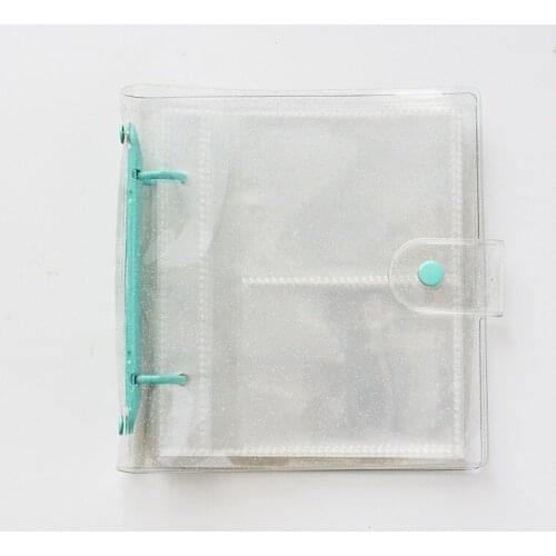 3 Inch Mini Photo Album 100 Pockets Loose-leaf Glitter Photocard Holder Transparent Photocard Binder Instax Scrapbook For Photos