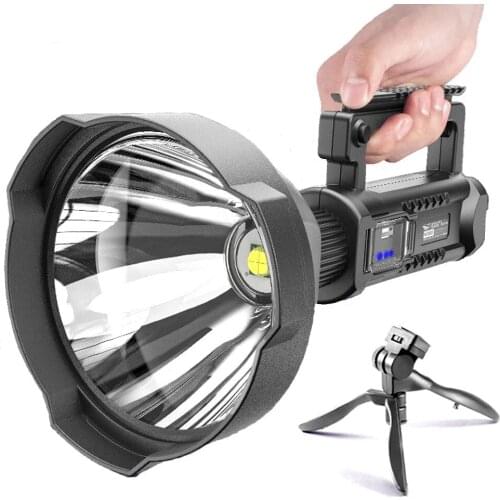 XHP70 Powerful LED Flashlight Super Bright Portable Spotlights Waterproof Searchlight USB Torch 8000 Lumen Dropshipping