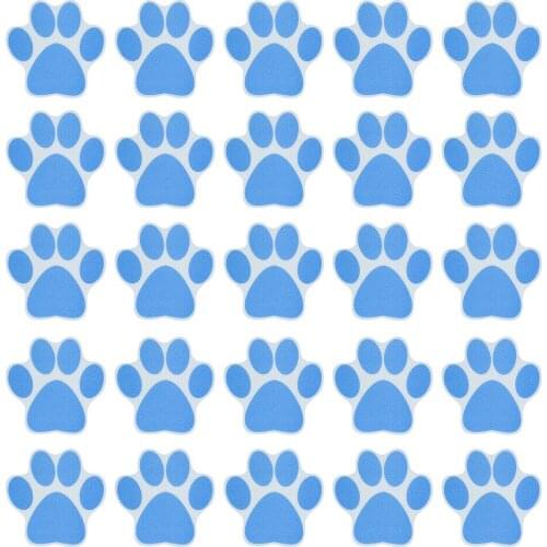 6/20pcs Paw Print Anti-slip Bathroom Bath Decals Tape Appliques Adhesive Bathtub Sticker For Tub Showers Floor Pools Boats Stair