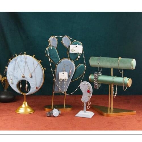 Fashion Ear Shaped Earring Display Stand Microfiber Earring Holder Ear Clip Stud Jewelry Display Organizer Stand