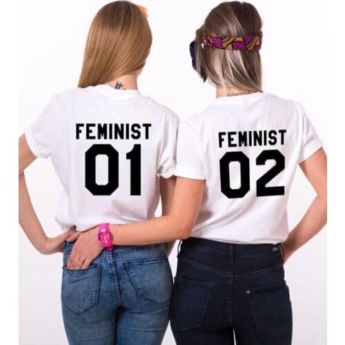 Skuggnas Feminist 01 Shirt Feminist T-Shirt Feminist Set Short Sleeve Casual Tops Feminism Clothing BFF shirts Gift For Friend