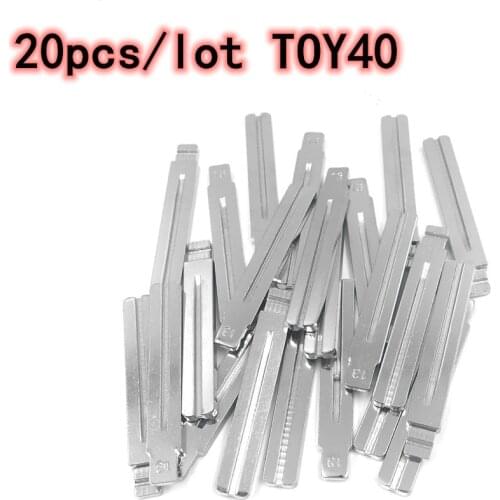 TOY40 Key blade for Hyundai Toyota New Metal Uncut Flip KD Remote Car Key Blade