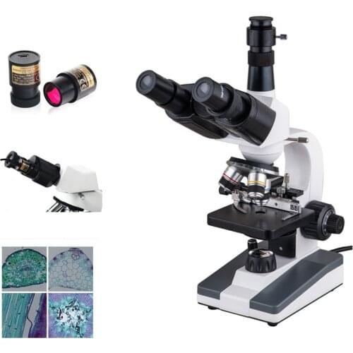 Trinocular Biological Microscope with 1.3MP Digital Eyepiece Camera XP903