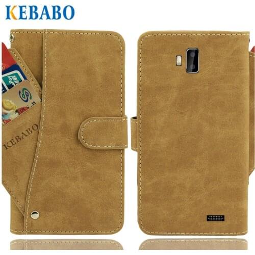 Vintage Leather Wallet Jinga Joy Case 5.5" Flip Luxury 3 Front Card Slots Cover Magnet Stand Phone Protective Bags
