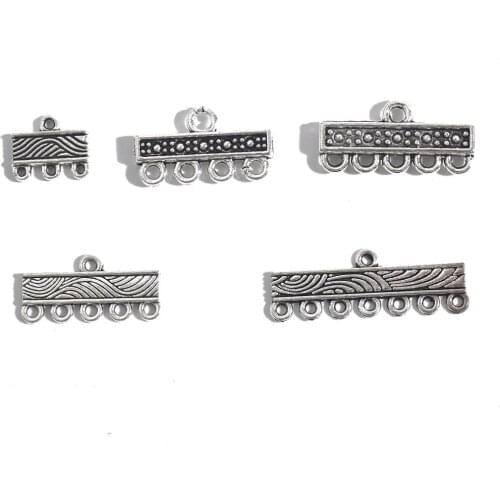 10pcs of mixed size bracelet clasp alloy jewelry accessories and parts plating ancient silver DIY jewelry accessories jewelry