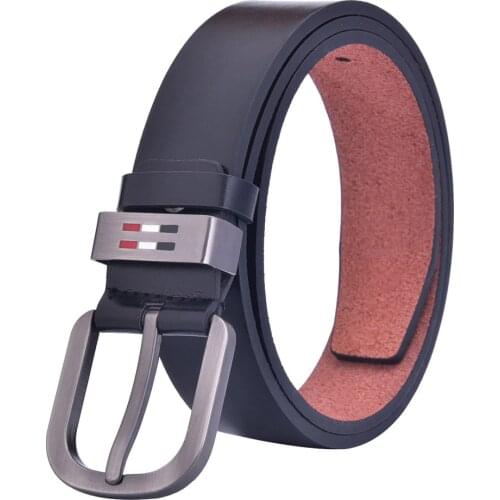 2016882 business MEN brown black PU leather strip strap belt