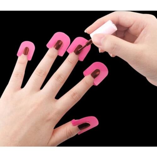 Nail Protector Cover Nail Manicure Tools 26pcs Finger Cover Glue Spill-Proof Model Nail Polish Shield Protector Tools