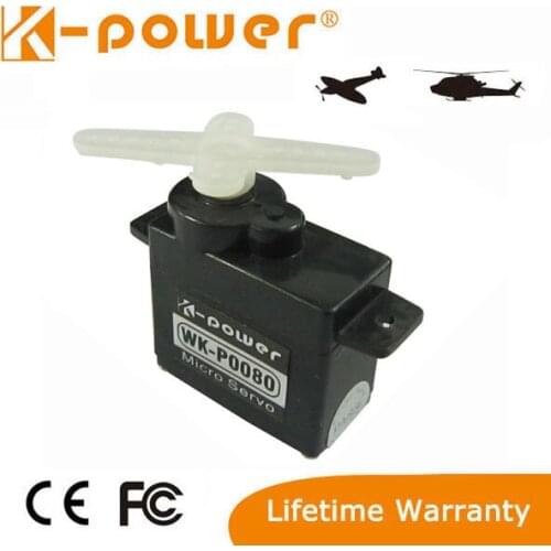 3PCS K-power P0080 8G 1.5kg/0.1S High Speed Coreless Motpr servo Mini/micro Analog servo for RC Airplane and Helicopter