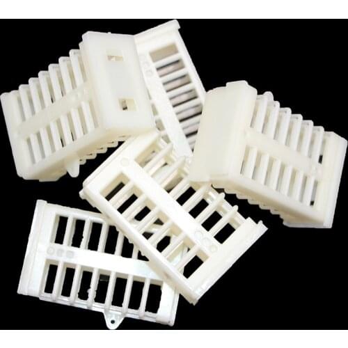 300PCS Wholesale Beekeeping Queen Bee Rearing Cage Extension Anti Escape Cages Cup Plastic Cell Bees Tools Supplies Equipment