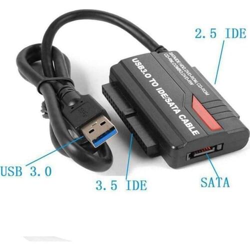 USB3.0/2.0 Fast Drive Line IDE+SATA Hard Drive Adapter Cable Adapter Reader HDD Inch Conne 2.5 Convert Mobile Inch Card 3.5 T2R4