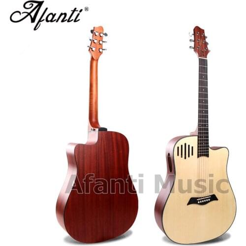 Afanti Music 41 inch Spruce top / Sapele Back & Sides Acoustic guitar (WY-046)