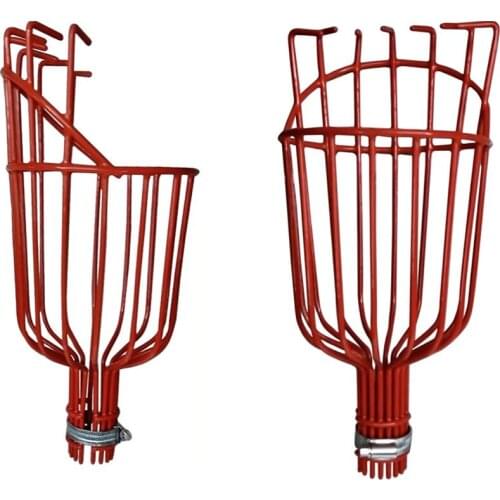 High-altitude Aluminum Deep Basket Fruit Picker Convenient Horticultural Fruit Picker Gardening Peach Picking Tools