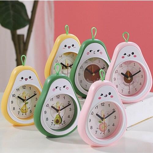Alarm Clock Creative Fruit Cute Digital Clock Bed Room Living Room Office Desk Mute Movement Wake Up Clock Student Time Watch