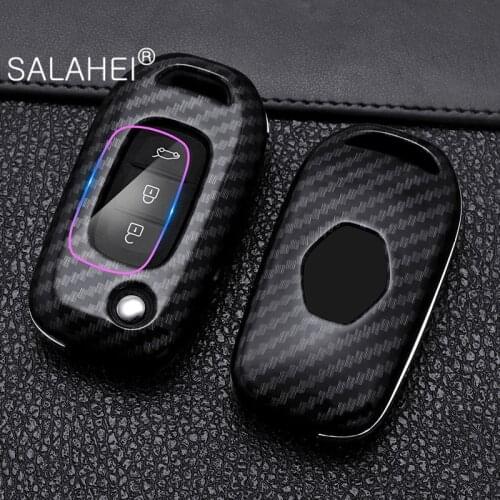 ABS Car Key Case For Renault Kadjar Captur Symbol Koleos Megane 2016 2017 2018 Keyless Remote Cover Shell 3 Buttons Accessories