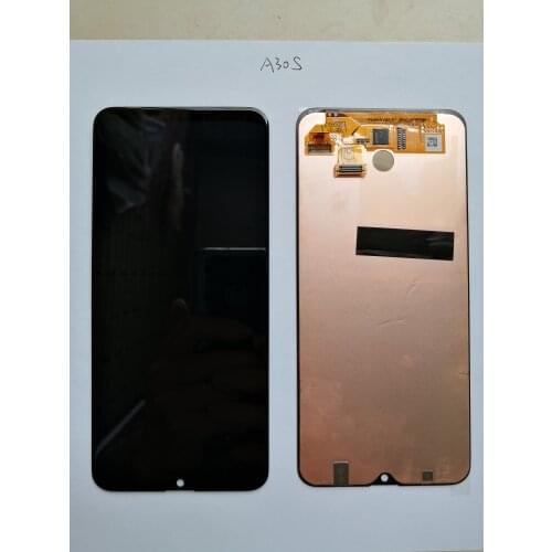 For A30S Display Super AMOLED For Samsung Galaxy A30S A307F A307 A307FN LCD Touch Screen Digitizer Display Assembly Part Frame