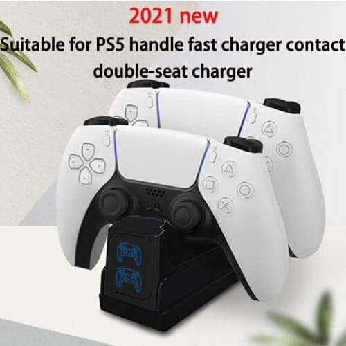 Dual Fast Charger For PS5 Wireless Controller USB Type-C Charging Cradle Dock Station For Sony PS5 Joystick Gamepad 2021 New