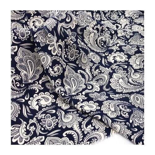 Cotton cashew print mens wear womens suit Pajama fabric