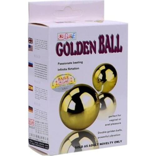 Mutispeed Sex Toys Clitoris Stimulator Ben Ball Vaginal Ball Kegel Exercise Golden Dual Vibrating Egg for Women TD0107