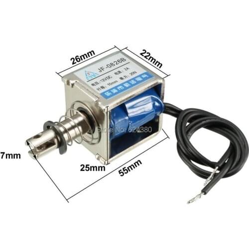 JF-0826B DC 12V 2A DC24V DC6V 4.2W 20N 10mm Pull Type Linear Motion Solenoid Electromagnet Push-pull electromagnet