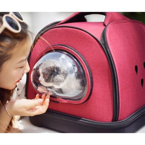 M4PET EVA Portable Pet Carrier Astronaut Window Bag For Dog&Kitty Home&Outdoor Use Foldable Capsule Corp Fashion Bag 4 Colors