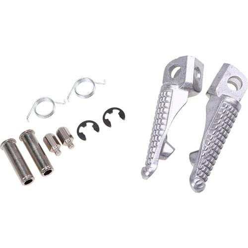 Motorcycle Front Foot Pedals Left/Right Footrest Anti-Slip Aluminum Foot Pegs For Kawasaki ZX R9 ZXR9 Z750 Z750S Z 750 Foot Rest