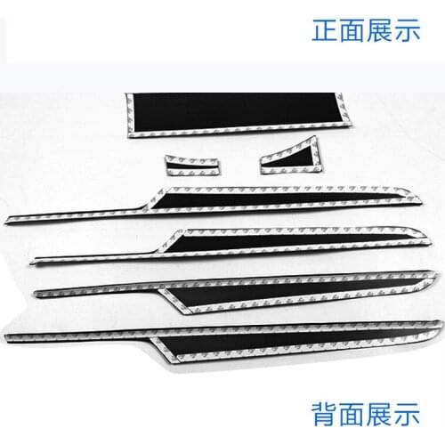 Fit for Porsche Macan Carbon Fiber Interior Small Cayenne Door Central Control Panel Decoration Strip