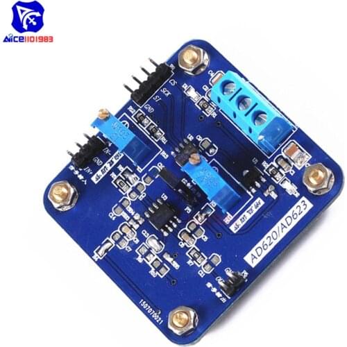 AD620 Programmable Development Board Digital Control MCP41010 Amplifier Module Adjustable Trimmer Potentiometer for Arduino