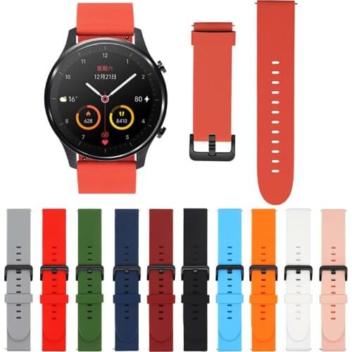22mm Silicone Watch Band for Huawei Watch GT 2 46mm Soft Sport Strap Bracelet Watchband for Samsung Galaxy Watch 46mm Gear S3