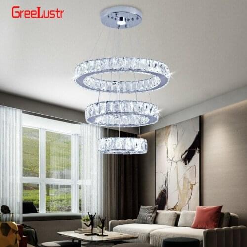 Modern Luxury Big Crystal Led Chandelier Lighting For Dining Room Lustre Luminaria Ceiling Pendant Chandeliers Lighting