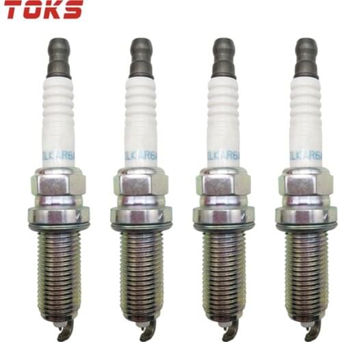 TOKS 4pcs/lot High Quality Laser Iridium Spark plug For Honda 2003-2007 Accord L4-2.4L FIT 2007 - 2011 L4-1.5L IZFR6K13 6774