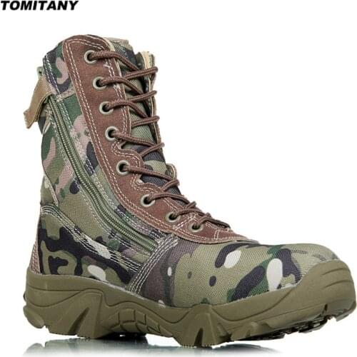 Outdoor Hiking Sneakers For Men Military Tactical Waterproof Camping Trekking Boots Mens Climbing Camo Sports Shoes