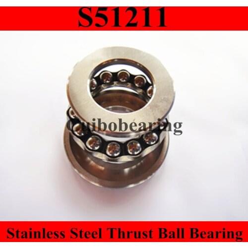 S51211 stainless steel thrust ball bearing size:55x90x25mm