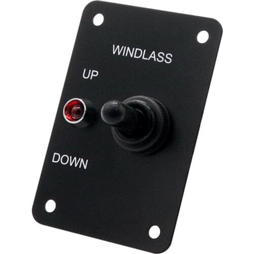 Anchor Winch Up Down Toggle Switch Panel With 12V Car LED Indicator